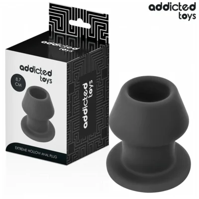 Addicted Toys Extreme Hollow – Plug anale cavo in silicone, taglia M