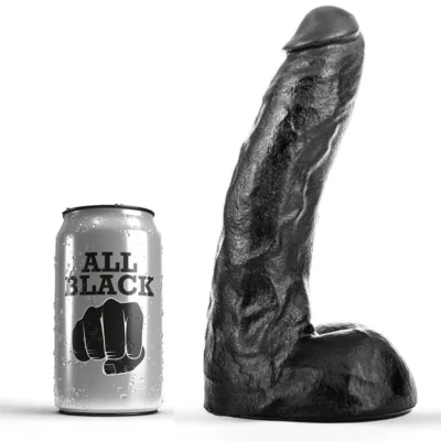All Black Dong 22 – Dildo realistico nero in PVC