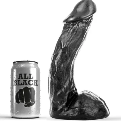 All Black Dong 23 – Dildo realistico nero da 23 cm