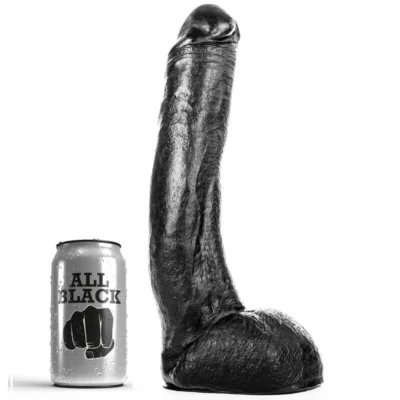 All Black Dong – Dildo realistico curvo da 29 cm