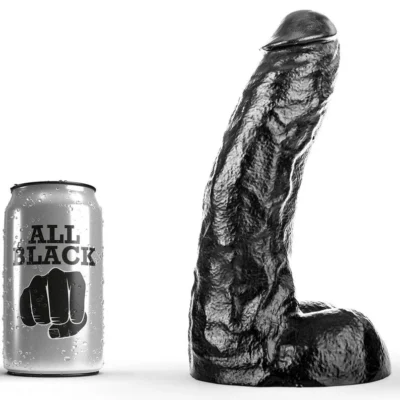 All Black Dong – Dildo realistico nero 25,5 cm
