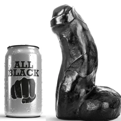 All Black Dong – Dildo realistico nero da 17 cm