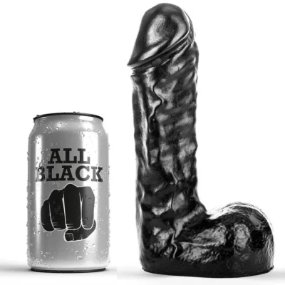 All Black Dong – Dildo realistico nero da 19 cm