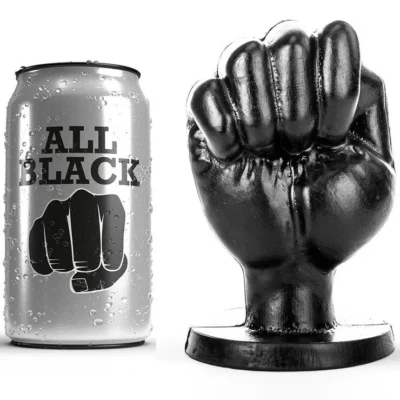 All Black Pugno Anale – Plug a forma di pugno 13 cm