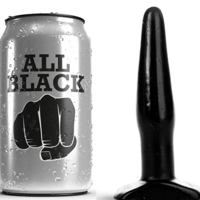 All Black Spina Nera – Butt plug anale in PVC da 11 cm