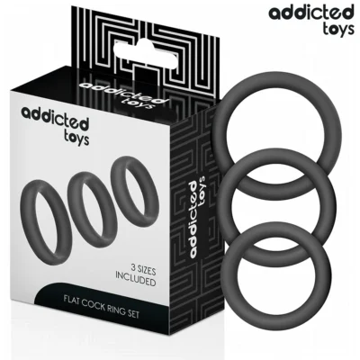 Anelli Piatti Addicted Toys – Set di 3 anelli in silicone