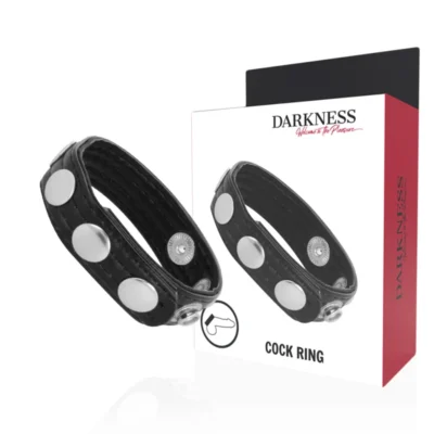 Anello di Erezione Darkness – In pelle, regolabile su 5 posizioni