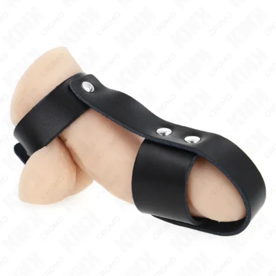 Anello in pelle Kink – con divisore per palline regolabile