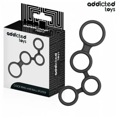 Anello pene Addicted Toys – Con divisori per testicoli