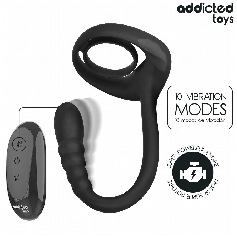 Anello Vibrante Addicted Toys – P-Spot con telecomando – foto 5