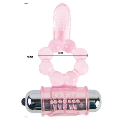 Anello vibrante Baile – Anello con lingua a 10 ritmi