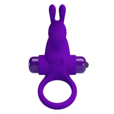 Anello vibrante Pretty Love – Coniglietto viola per coppia