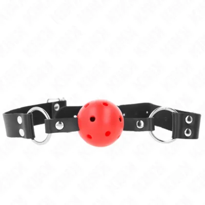 Ball Gag Kink – Bavaglio a palla traspirante regolabile