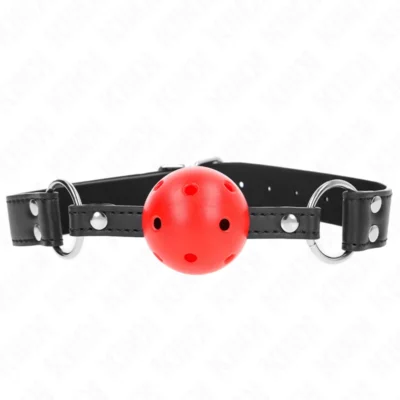 Bavaglio a sfera Kink – Ball gag traspirante 4 cm