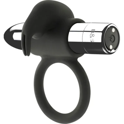 Black&Silver Burton – Anello vibrante ricaricabile in silicone
