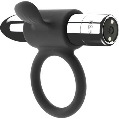 Black&Silver Cameron – Anello vibrante ricaricabile per coppia