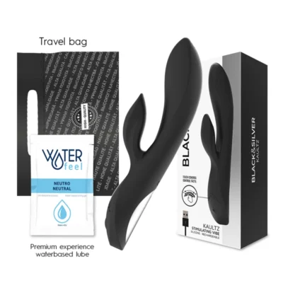Black&Silver Kaultz – Vibratore rabbit con touch control