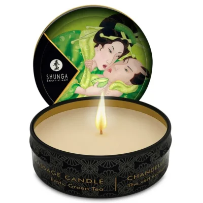 Candela da massaggio Shunga – Mini al tè verde 30 ml