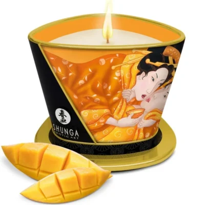 Candela da massaggio Shunga – Profumo di mango, 170 ml