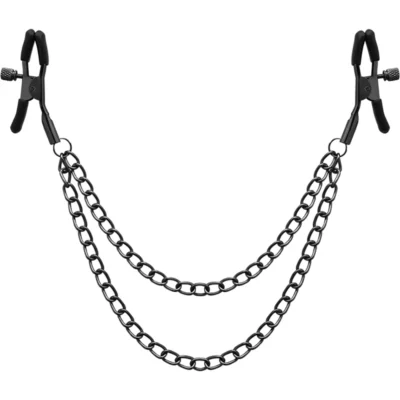 Clip per capezzoli Begme – con doppia catena nera