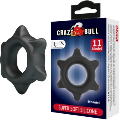Crazy Bull Ethaniel – Anello in silicone con rilievi