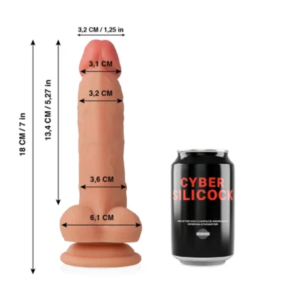 Cyber Silicock Freeman – Dildo realistico 20 cm in silicone