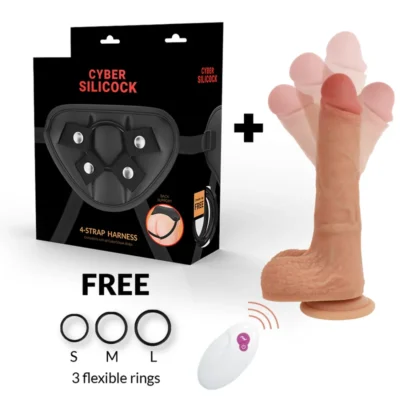 Cyber Silicock Mr Rick – Dildo con telecomando e imbracatura