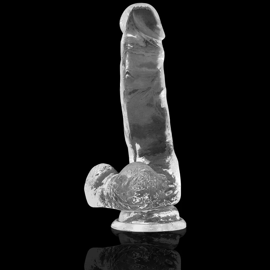 Dildo X Ray – Realistico trasparente con ventosa, 18,5 cm – foto 7