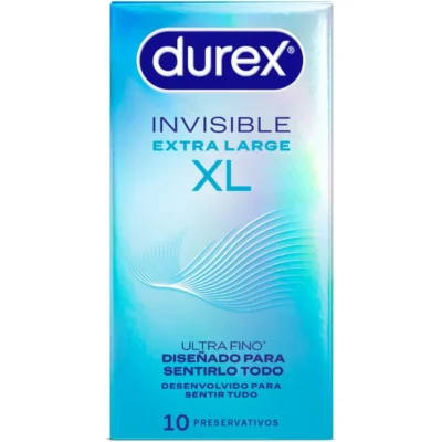 Durex Invisible XL – Preservativi ultrasottili taglia XL