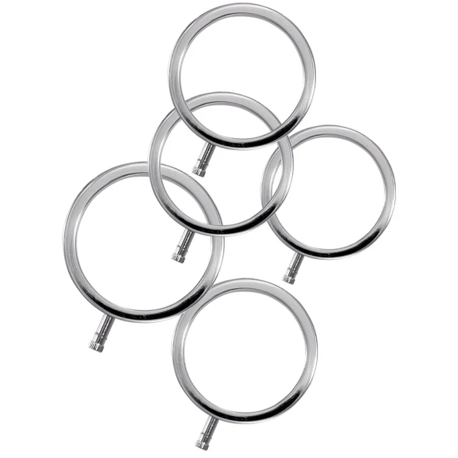 Electrastim Electrarings – Anelli per pene in metallo, set da 5