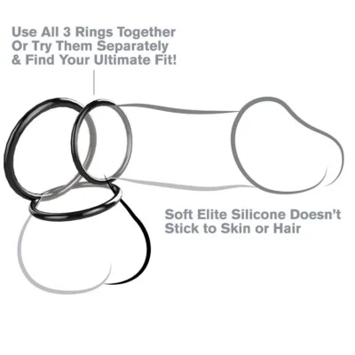 Fantasy C-Ringz Stamina – Set 3 anelli in silicone