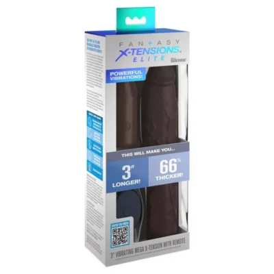Fantasy X-Tensions Elite – Manicotto vibrante con telecomando