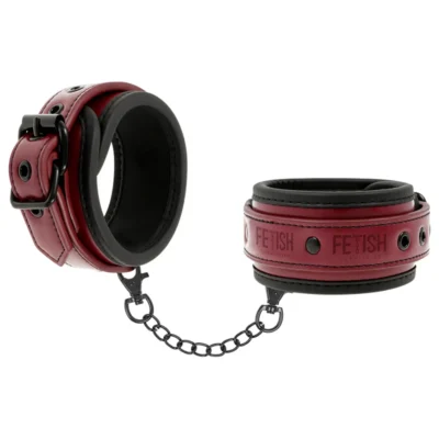 Fetish Submissive Dark Room – Manette vegan con fodera in neoprene