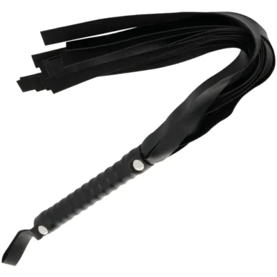 Frusta Bondage Darkness – Nera, 51 cm con impugnatura