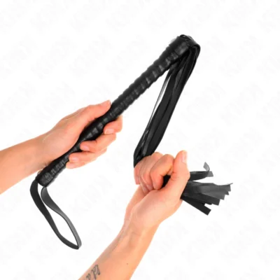 Frusta Kink – Manico nero strutturato, 48,5 cm