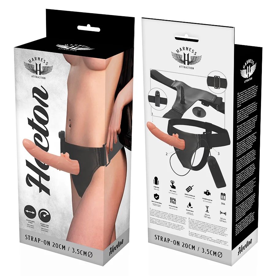 Harness Attraction Hector – Strap on vibrante con imbracatura – foto 7