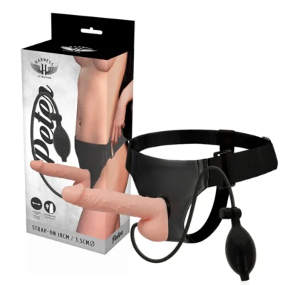 Harness Attraction Peter – Strap on con pene gonfiabile 18 cm