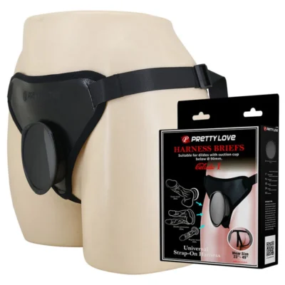 Imbracatura Pretty Love – Harness universale nera per strap-on