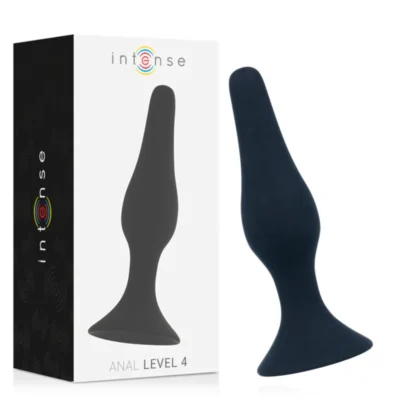 Intense Anal Level 4 – Butt plug in silicone nero 15,5 cm