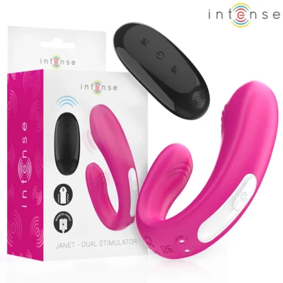 Intense Janet – Vibratore doppio a U con telecomando