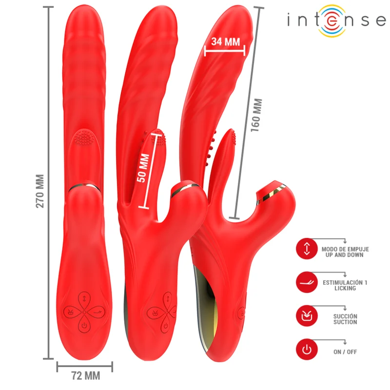 Intense Karol – Vibratore con spinta, aspirazione e stimolazione – foto 4