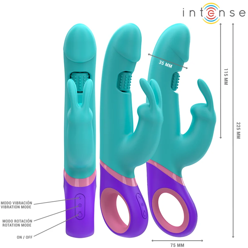Intense Monica – Vibratore rabbit con punto G rotante – foto 2