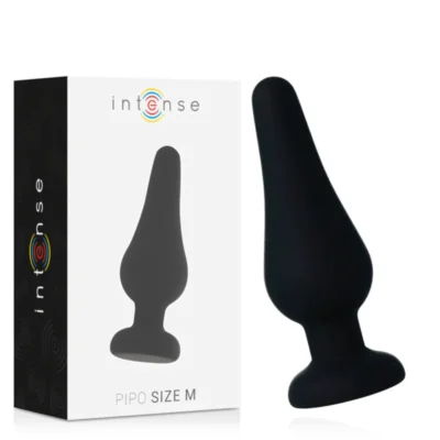 Intense Pipo M – Plug anale in silicone nero