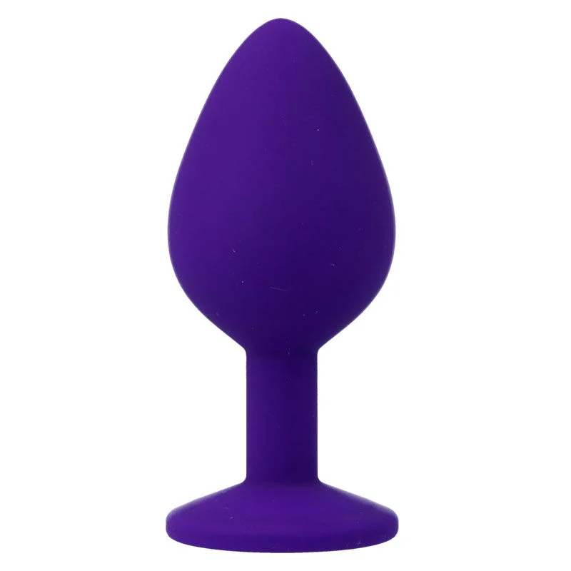 Intense Shelki M – Butt plug anale in silicone con gemma – foto 3