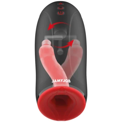 Jamyjob Swing-R – Masturbatore vibrante con riscaldamento