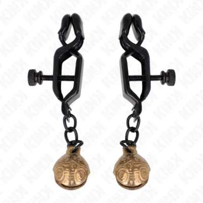 Kink Bell Jaw – Morsetti per capezzoli neri con campanelli