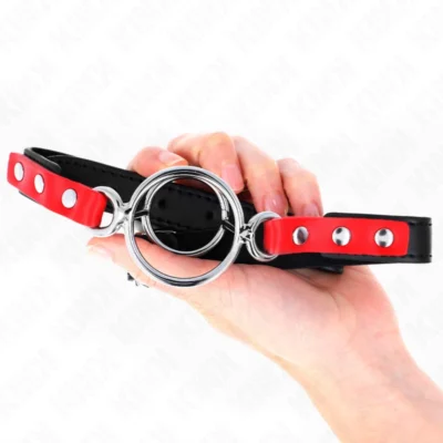 Kink Gag O-Ring – Bavaglio ad anelli multipli rosso