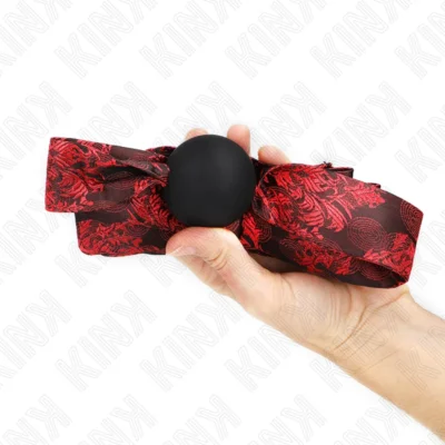 Kink Scandalo Gag 2 – Ball gag in silicone con nastro
