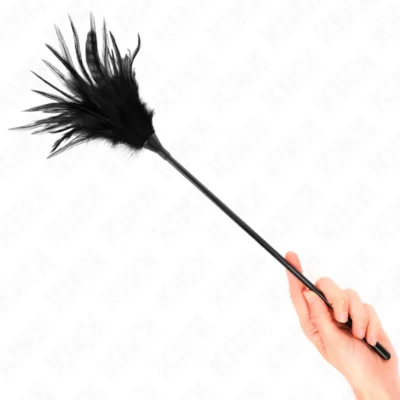 Kink Tickle – Piumino sensuale con piume nere, 45 cm