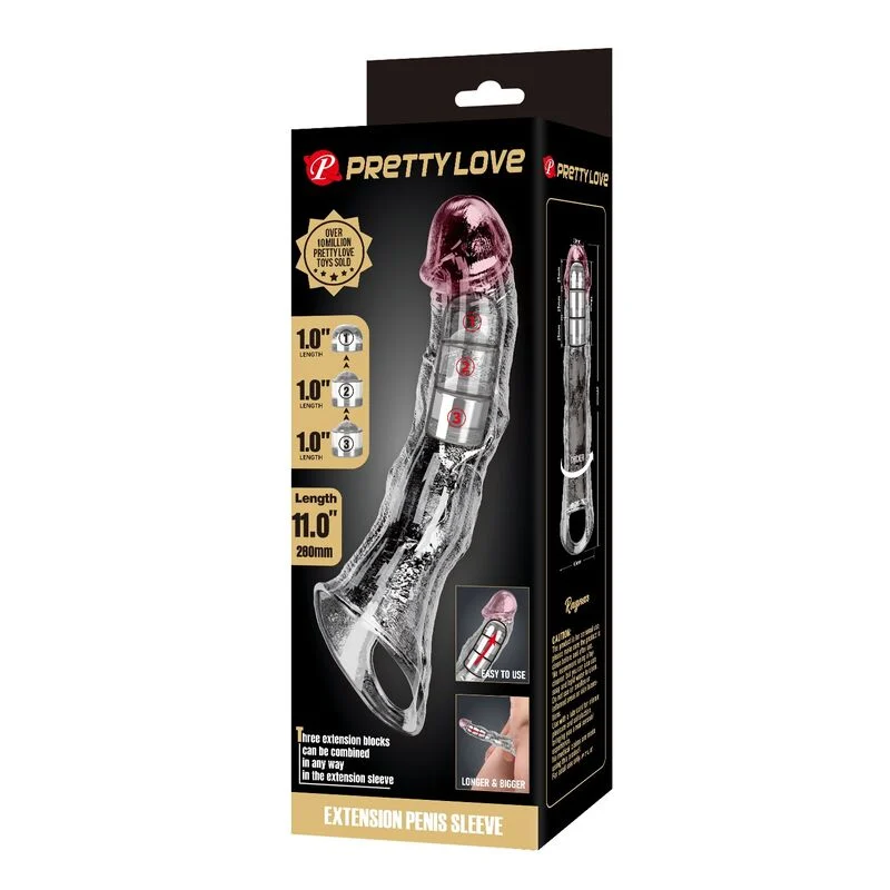 Manicotto pene Pretty Love – Estensione regolabile 28 cm – foto 3